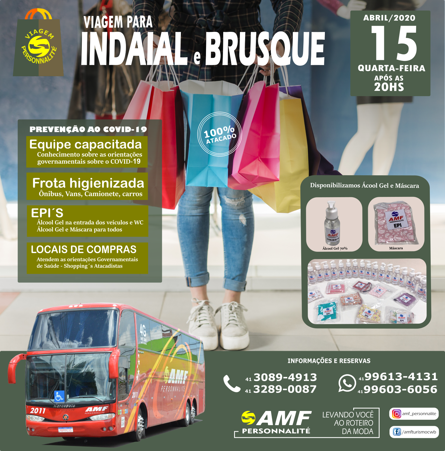 AMF TUR - Viagem para Brusque / Indaial - SC